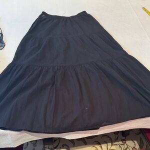 Uniqlo Crinkle Cotton Tiered Skirt
